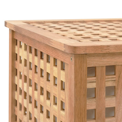 Portabiancheria 87,5X46X67 Cm In Legno Massello Di Noce