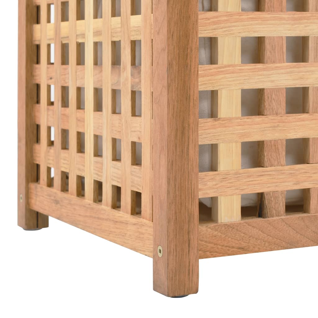 Portabiancheria 87,5X46X67 Cm In Legno Massello Di Noce