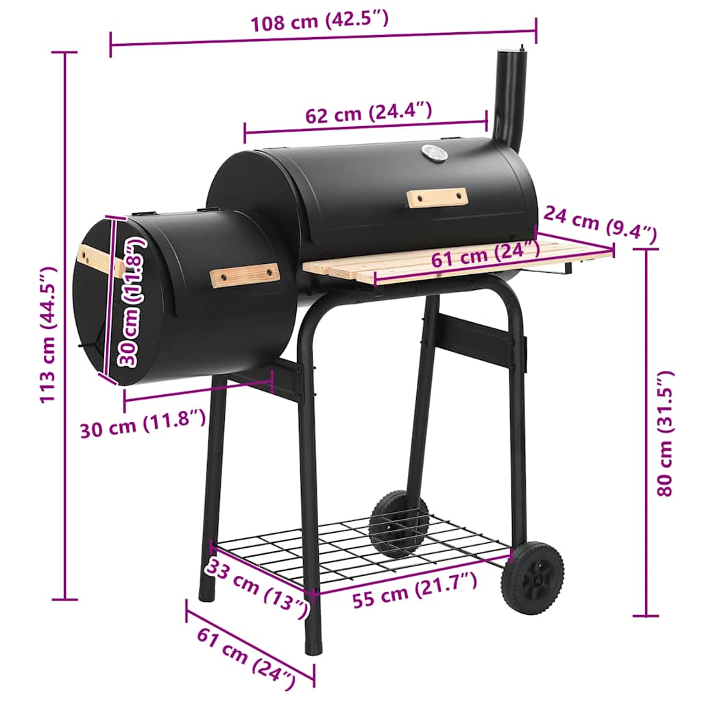 Barbecue Classico Affumicatore A Carbonella