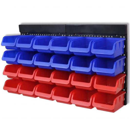 Pannelli Porta Attrezzi Da Parete 2 Pz Blu E Rosso