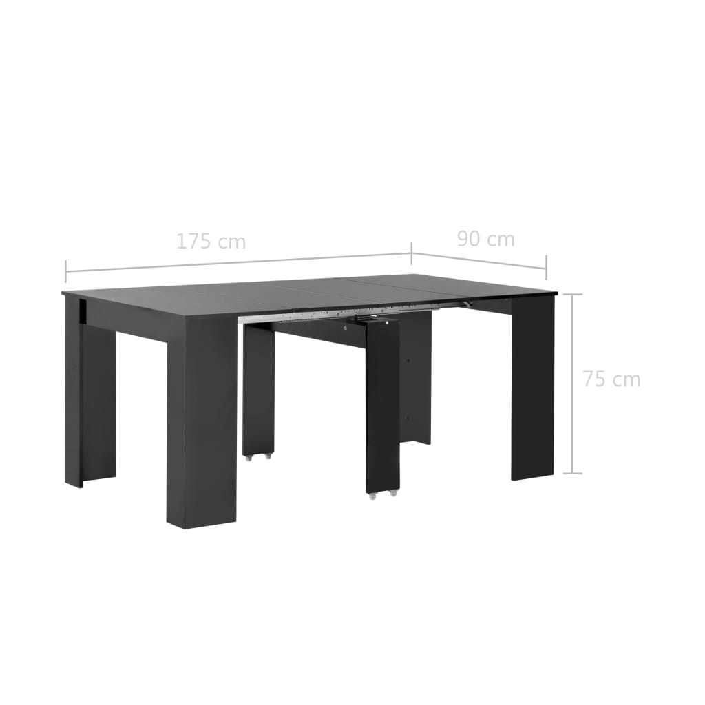 Tavolo Da Pranzo Estensibile Lucido 175X90X75 Cm