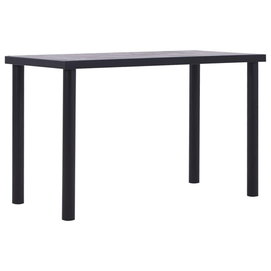 Tavolo Da Pranzo Nero E Grigio Cemento In Mdf