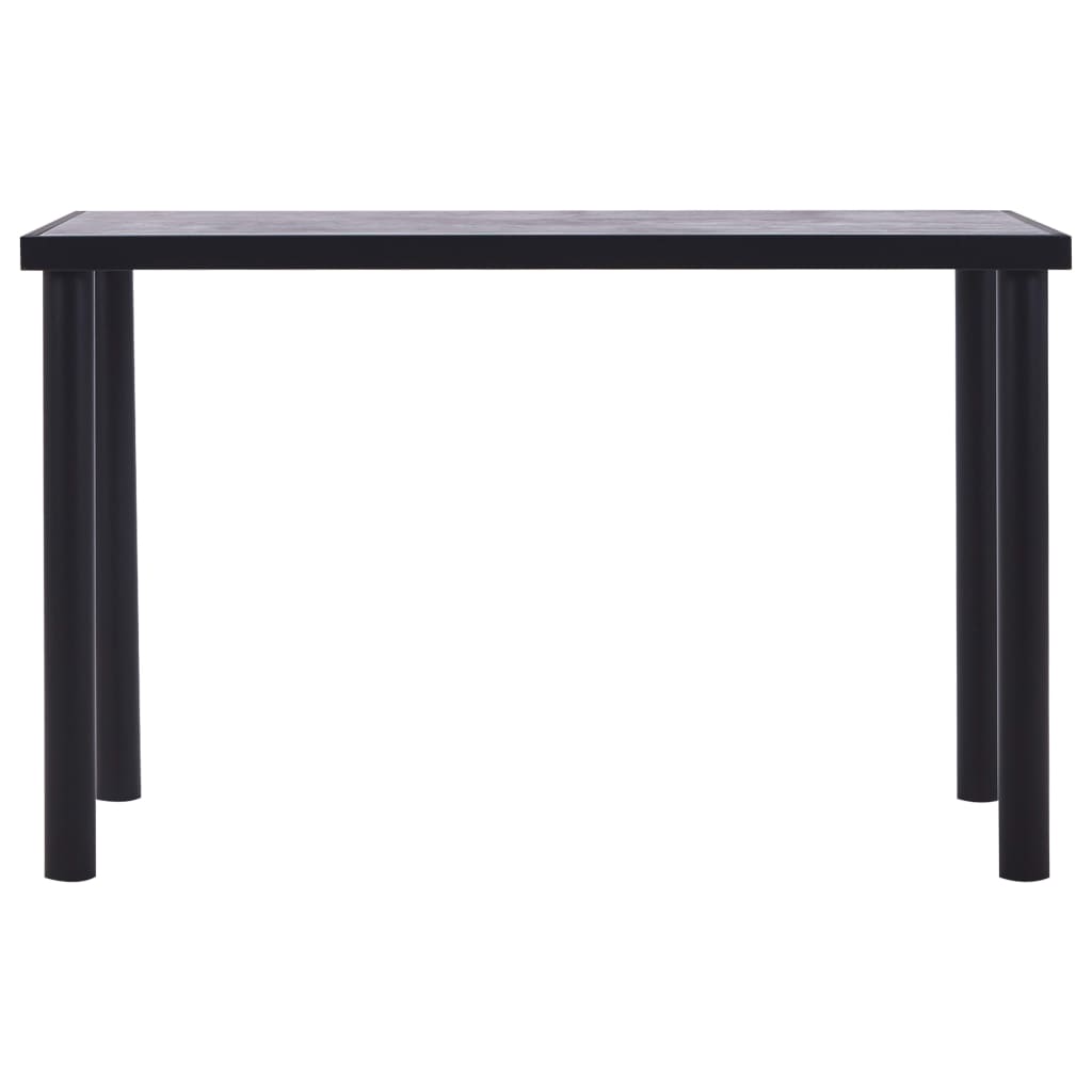 Tavolo Da Pranzo Nero E Grigio Cemento In Mdf
