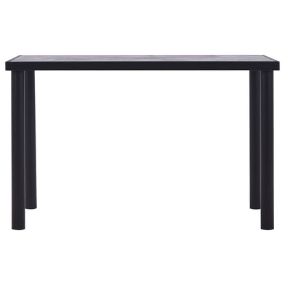 Tavolo Da Pranzo Nero E Grigio Cemento In Mdf