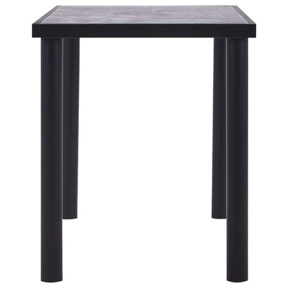 Tavolo Da Pranzo Nero E Grigio Cemento In Mdf