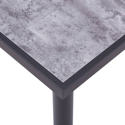 Tavolo Da Pranzo Nero E Grigio Cemento In Mdf