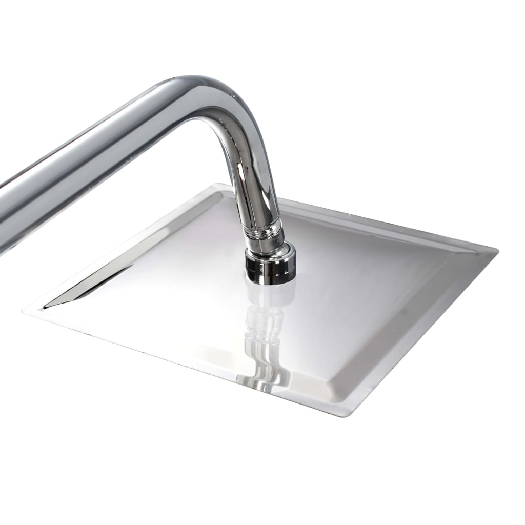 Set Per Doccia A Doppio Soffione Con Doccetta Acciaio Inox