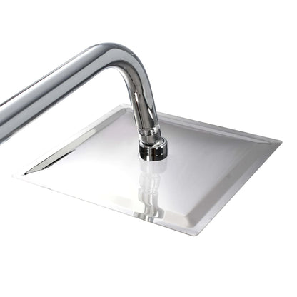 Set Per Doccia A Doppio Soffione Con Doccetta Acciaio Inox