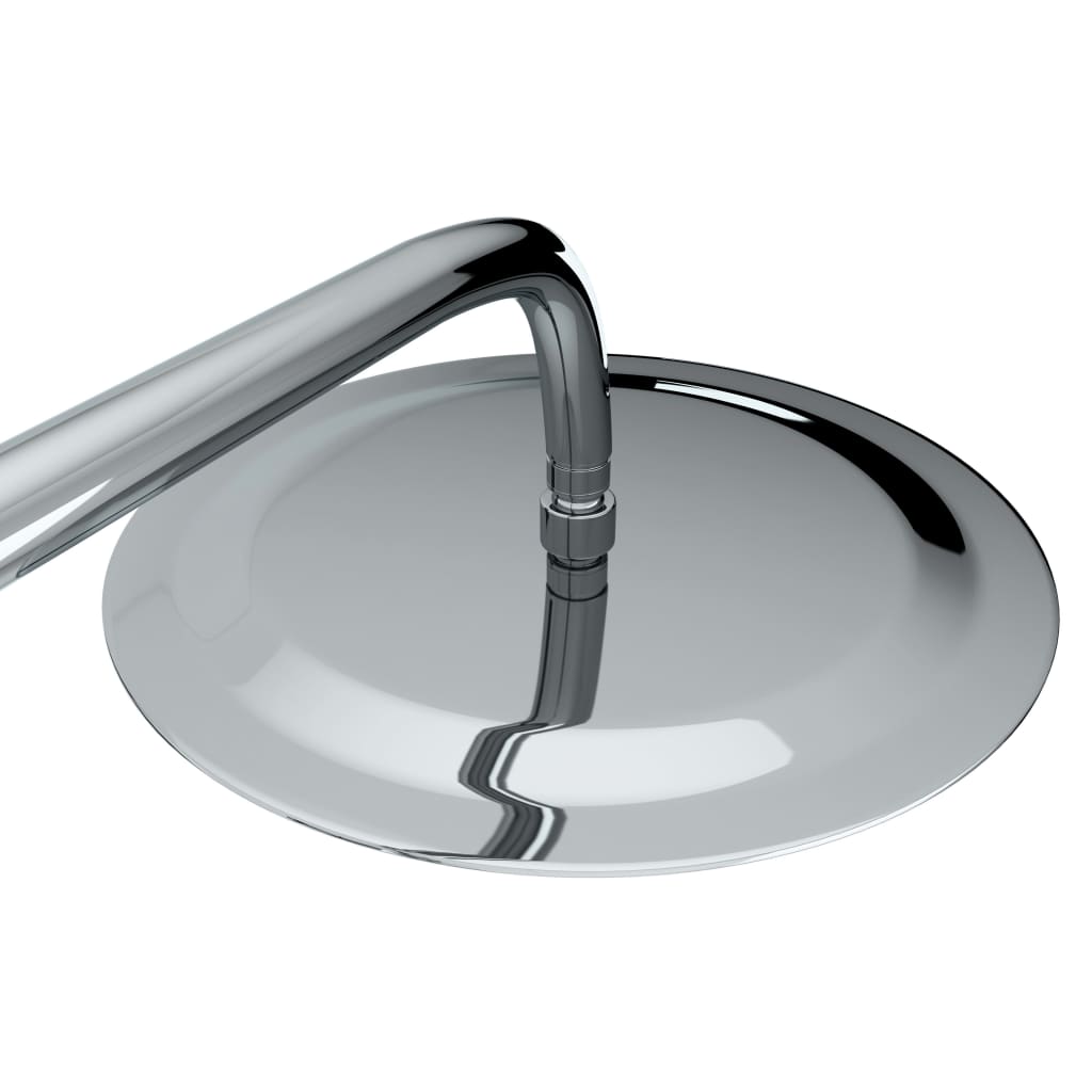 Set Per Doccia A Doppio Soffione Con Doccetta Acciaio Inox