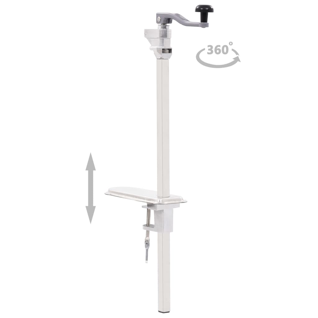 Apriscatole Argento 70 Cm Alluminio E Acciaio Inossidabile Antracite