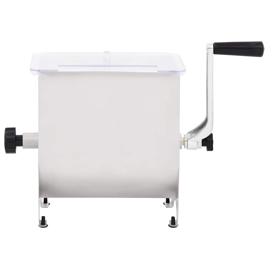 Impastatrice Carne Manuale E Coperchio Argento Acciaio Inox