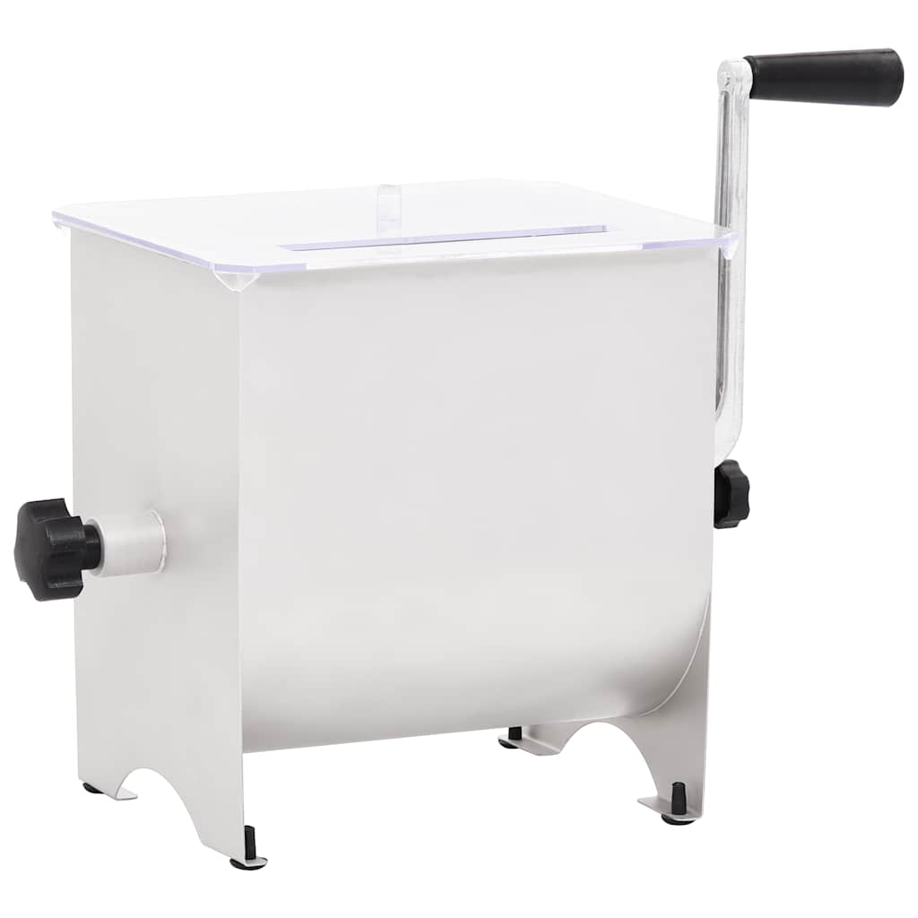 Impastatrice Carne Manuale E Coperchio Argento Acciaio Inox