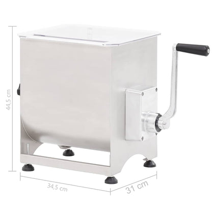 Impastatrice Carne Meccanica Argento In Acciaio Inox