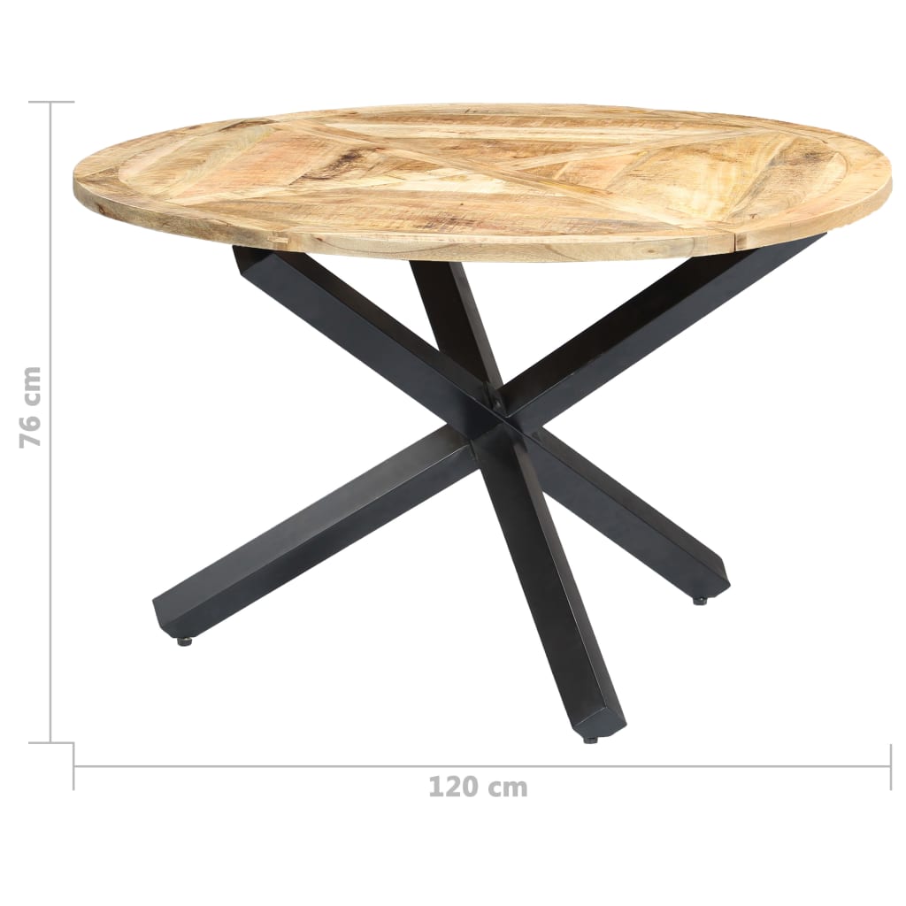 Tavolo Da Pranzo Rotondo 120X76Cm In