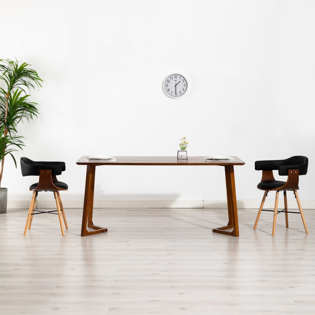 Sedie Da Pranzo 6 Pz In Legno Piegato E Tessuto