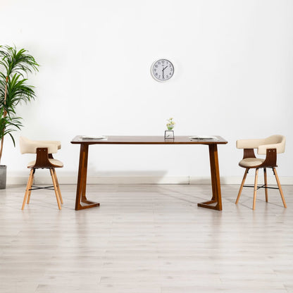 Sedie Da Pranzo 6 Pz In Legno Piegato E Tessuto