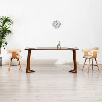 Sedie Da Pranzo 6 Pz In Legno Piegato E Tessuto