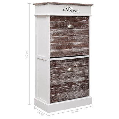 Scarpiera 50X28X98 Cm In Legno Di Paulownia