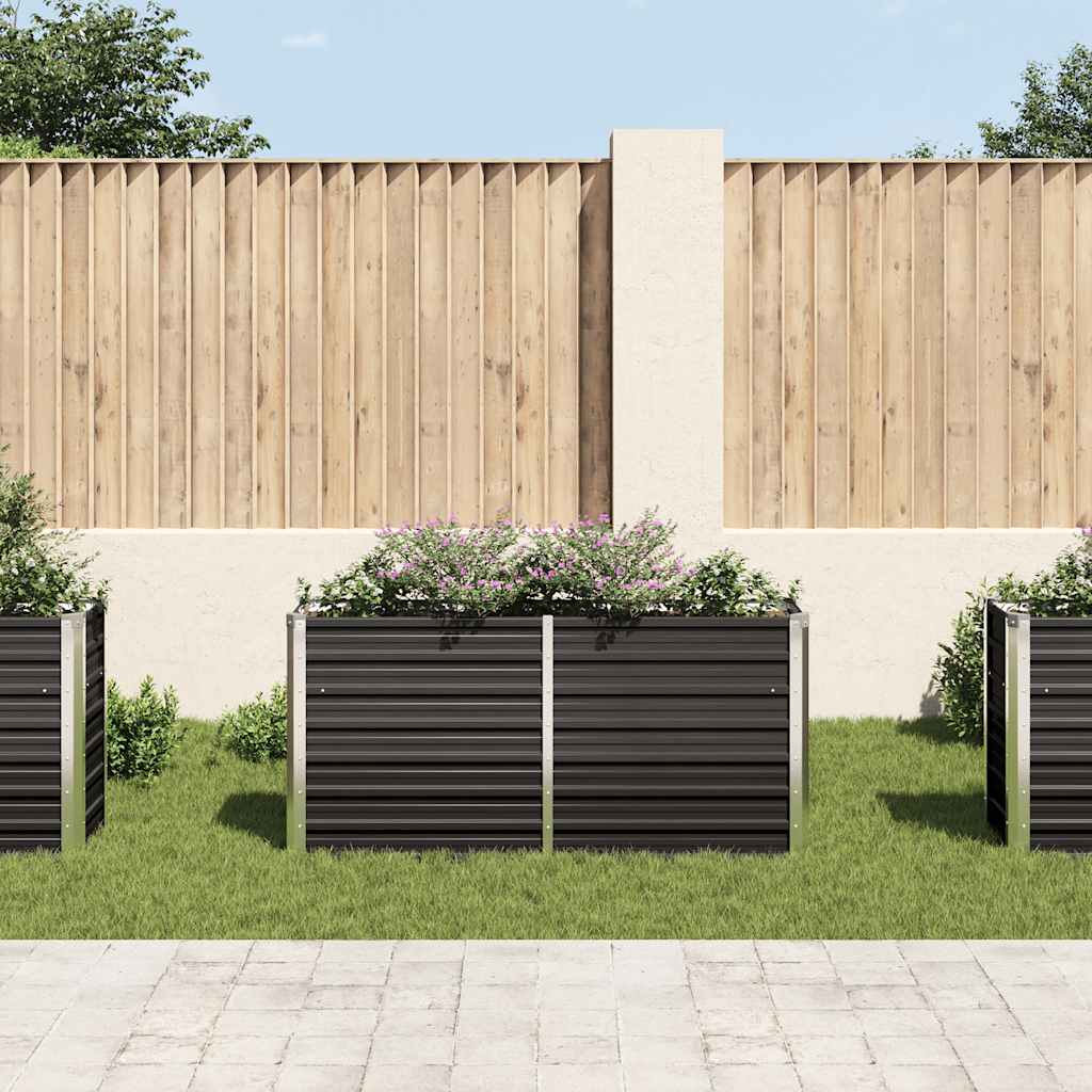 Letto Rialzato Giardino Acciaio Zincato