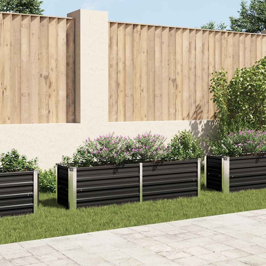 Letto Rialzato Giardino Acciaio Zincato