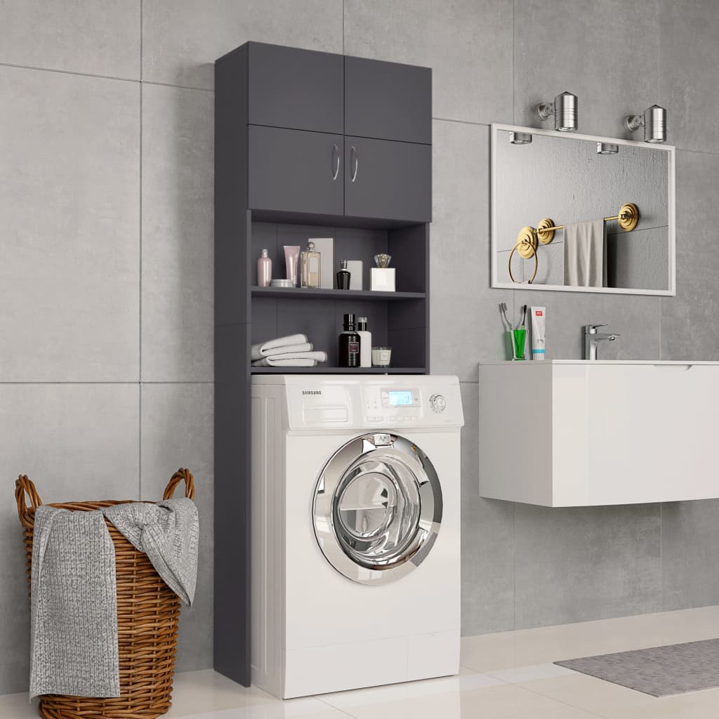 Mobile Per Lavatrice 64X25,5X190 Cm