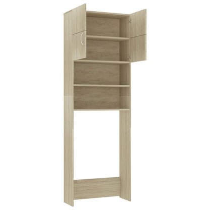 Mobile Lavatrice Rovere Sonoma 64X25,5X190 Cm Legno Multistrato