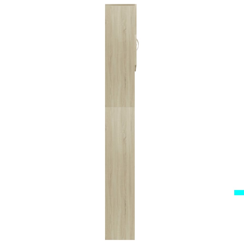 Mobile Lavatrice Rovere Sonoma 64X25,5X190 Cm Legno Multistrato