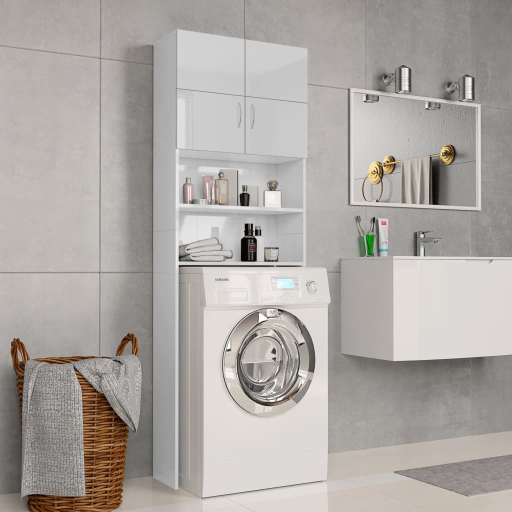 Mobile Per Lavatrice 64X25,5X190 Cm