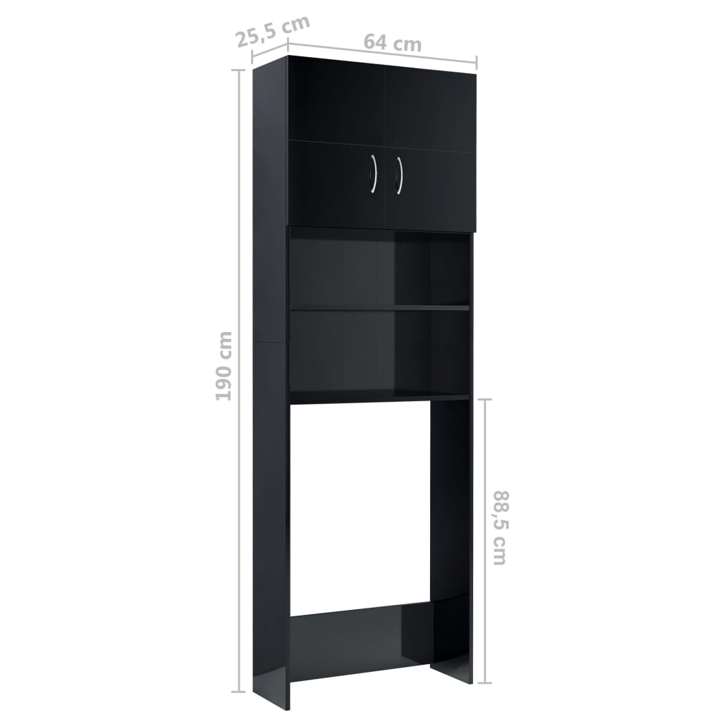 Mobile Per Lavatrice 64X25,5X190 Cm