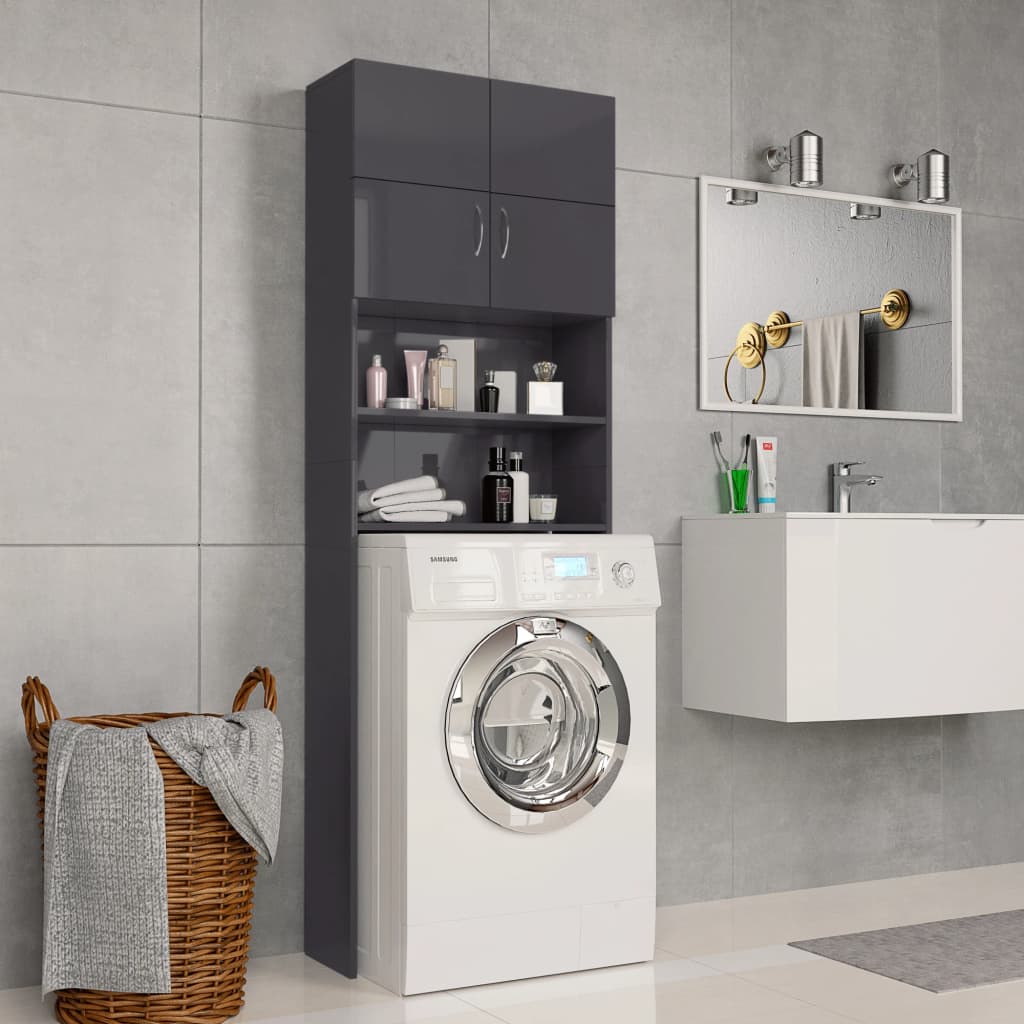 Mobile Per Lavatrice 64X25,5X190 Cm