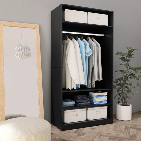 Armadio In Legno Multistrato Nero