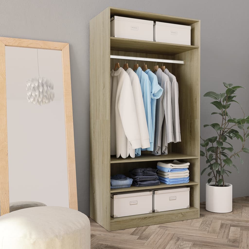 Armadio In Legno Multistrato Rovere Sonoma