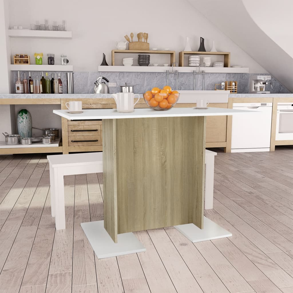 Tavolo Da Pranzo 110X60X75 Cm In Legno Multistrato