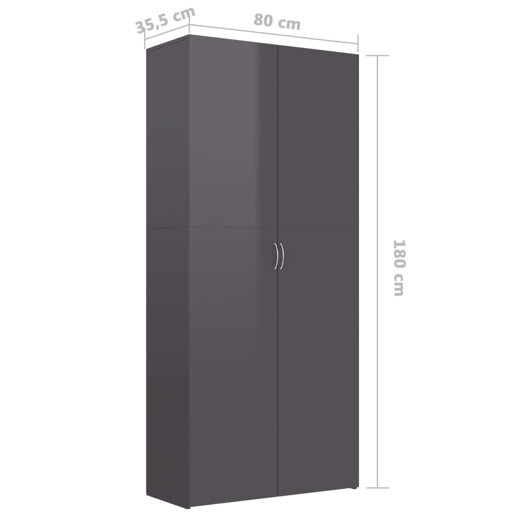 Scarpiera 80X35,5X180 Cm In Legno Multistrato