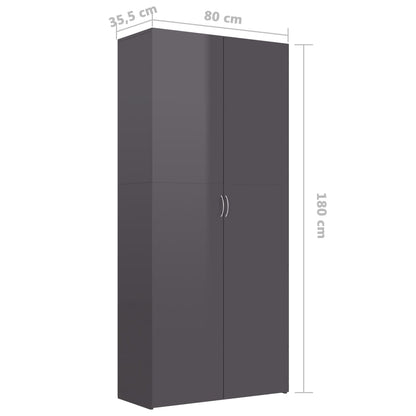 Scarpiera 80X35,5X180 Cm In Legno Multistrato