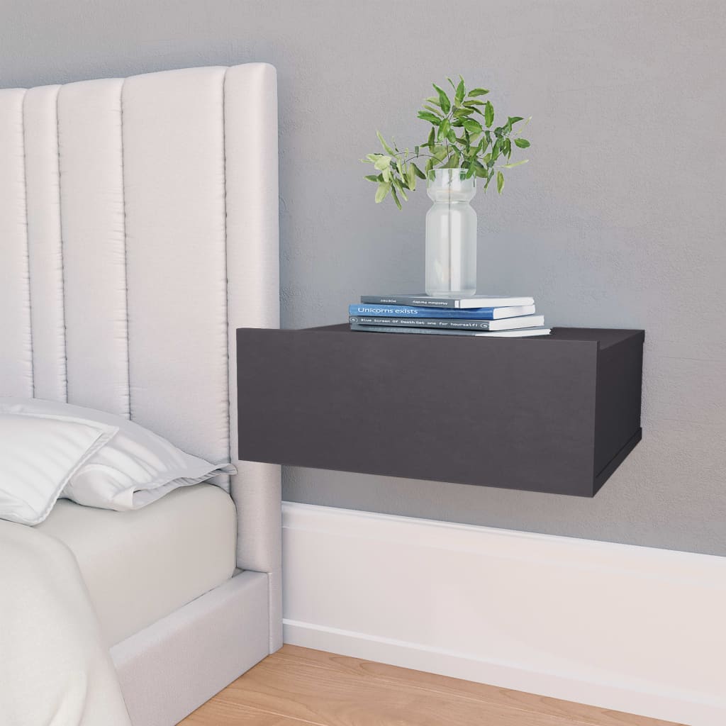Comodini Pensili 2Pz 40X32X15 Cm Legno Multistrato