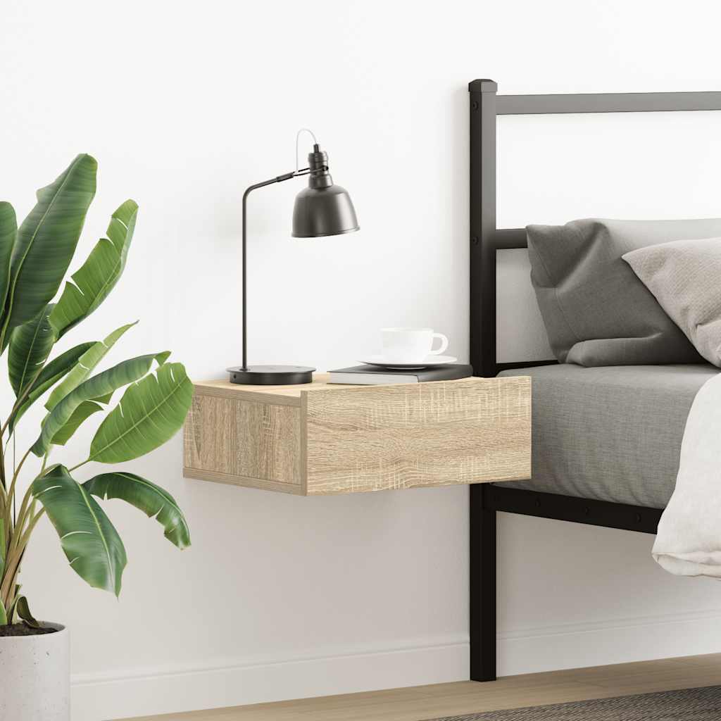 Comodini Pensili 2Pz 40X32X15 Cm Legno Multistrato