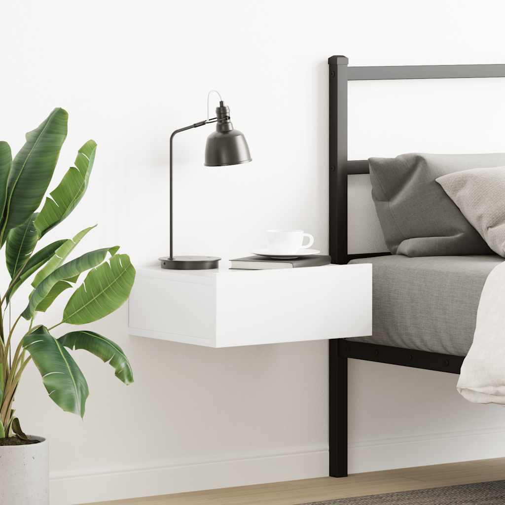 Comodini Pensili 2Pz 40X32X15 Cm Legno Multistrato