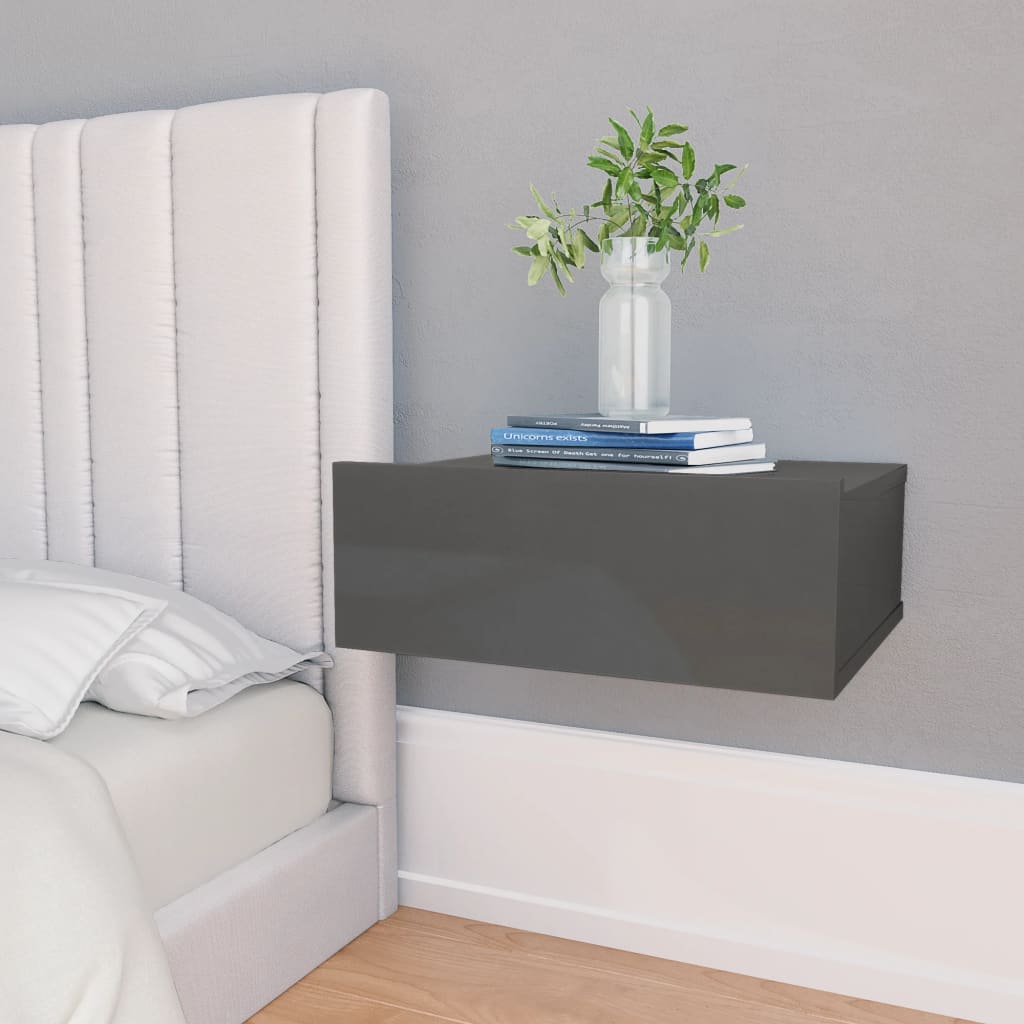 Comodini Pensili 2Pz 40X32X15 Cm Legno Multistrato