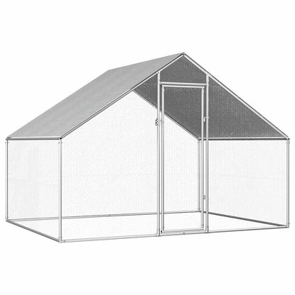 Gabbia Per Polli Da Esterno 2,75X8X1,92M In Acciaio Zincato