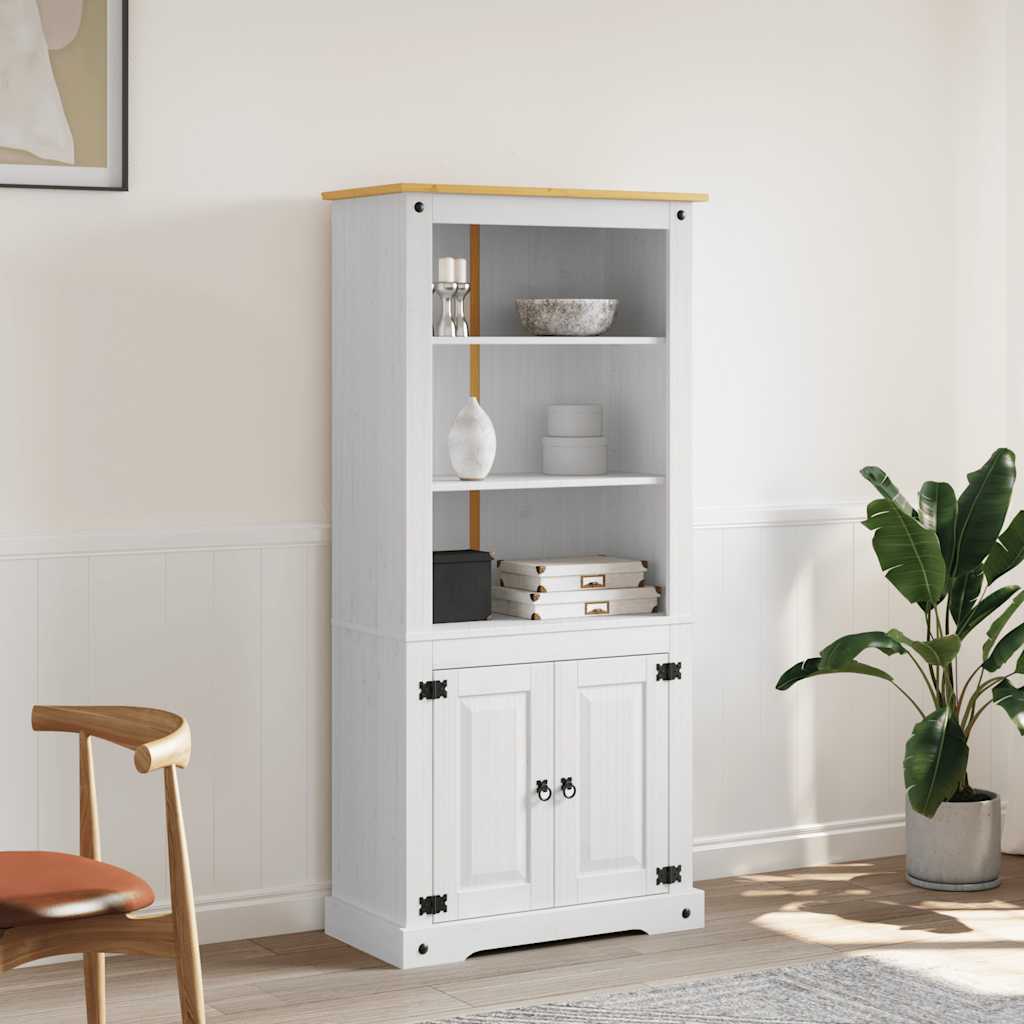 Credenza In Legno Di Pino Messicano Corona Range 80X40X170 Cm