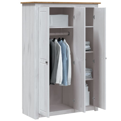 Armadio A 3 Ante 118X50X171,5Cm In Pino Panama Range