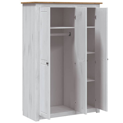 Armadio A 3 Ante 118X50X171,5Cm In Pino Panama Range