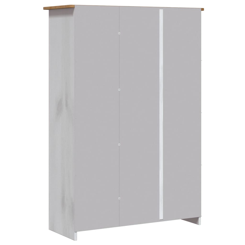 Armadio A 3 Ante 118X50X171,5Cm In Pino Panama Range