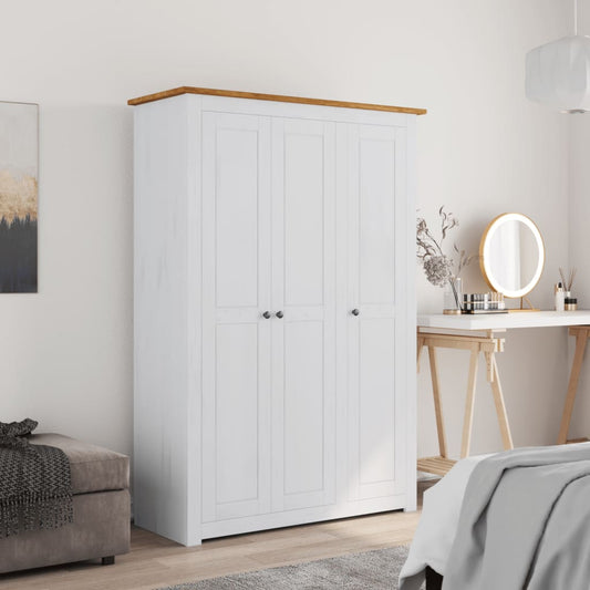 Armadio A 3 Ante 118X50X171,5Cm In Pino Panama Range