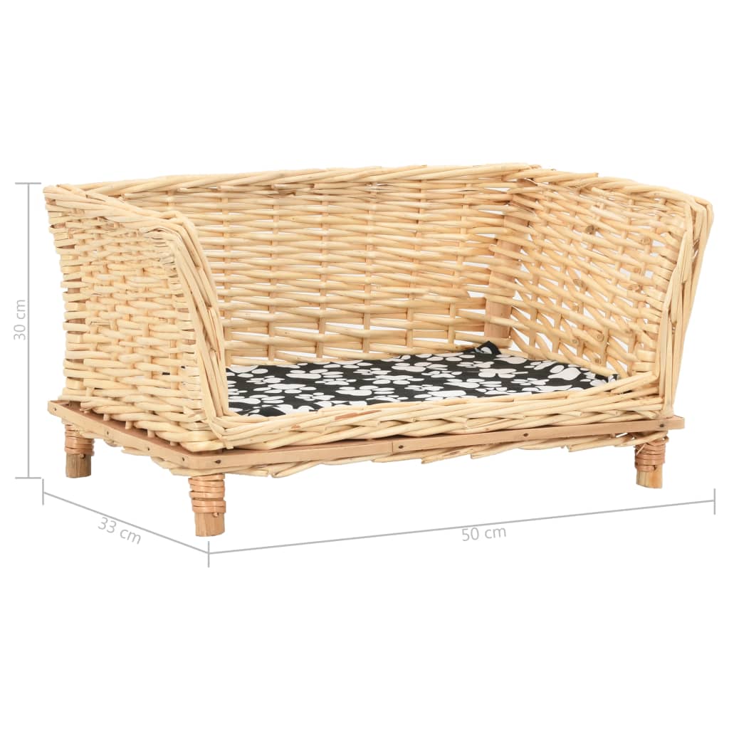 Cesta Per Cani Con Cuscino Salice