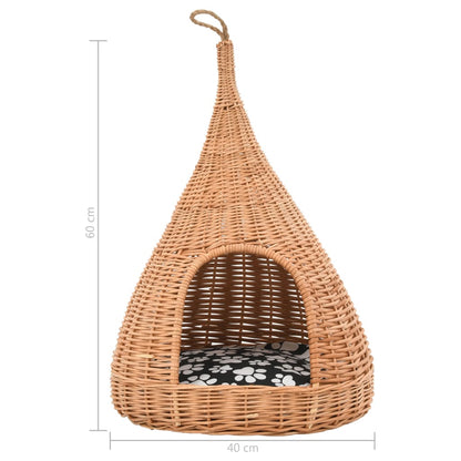 Cesta Per Gatti Con Cuscino 40X60Cm Teepee Salice
