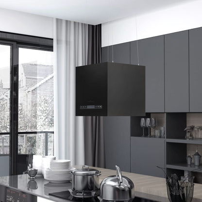 Cappa Da Cucina Ad Isola Sospesa Lcd Con Sensore Acciaio