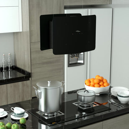 Cappa Da Cucina Ad Isola Sospesa Lcd Sensore In Vetro Temperato