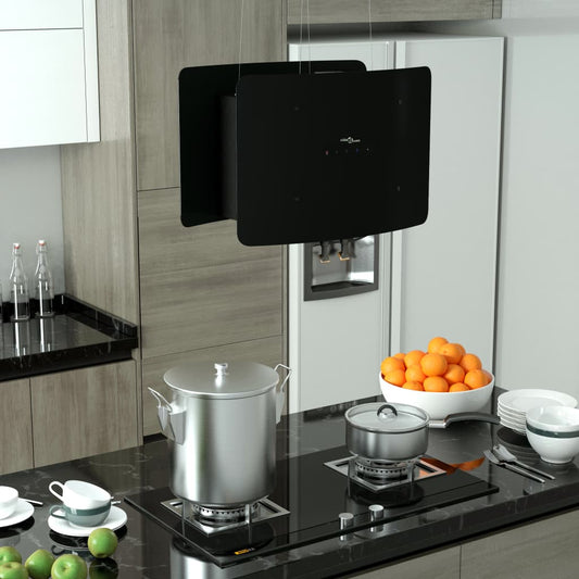 Cappa Da Cucina Ad Isola Sospesa Lcd Sensore In Vetro Temperato